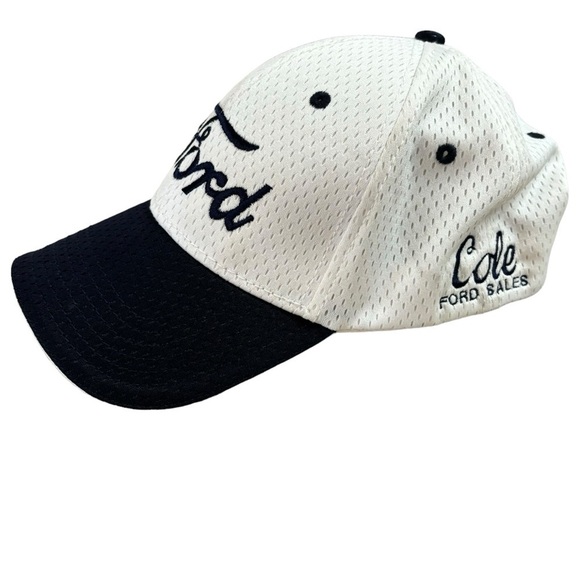 Ford White Navy OSFM Adjustable Baseball Cap Classic  Hat Mesh Embroidered - Picture 12 of 13